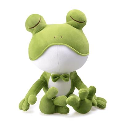 China Hot Sales Cute Frog Pillow Couples Birthday Gift Stuffed Plush Toy Girl Doll Spot Wholesale for sale