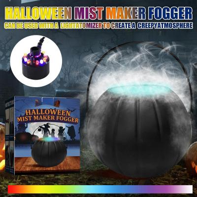 China Household Amazon Hot Sale Halloween Witch Can Fog Lamp 7 Color Flame DIY Atmosphere Lamp Holiday Stage Layout for sale