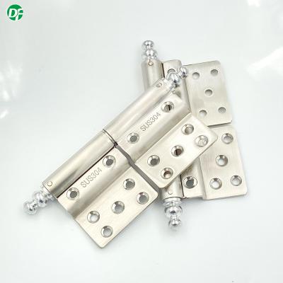 China Hot Sale High Quality 201 Stainless Steel Door Hinge Traditional Metal Hinge End Detachable Door Hinge For Villa Door for sale