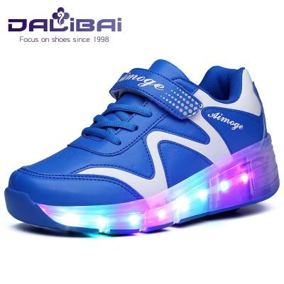 China El LED modificado para requisitos particulares enciende para arriba los zapatos de los niños, zapatos llevados para las muchachas con 7 colores en venta