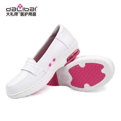 China Ortholite insole comfy shoes for nurses / all white leather nursing shoes for sale