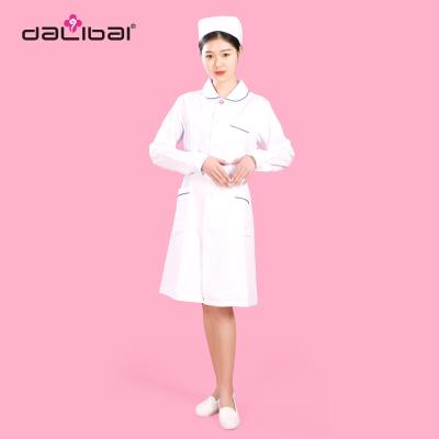 China Stylish Medical Suits Nurse Uniform Dress Chinese Round Collar for Women for sale