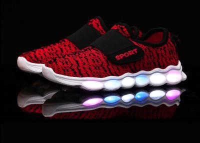 China Comfortable fashion Casual Sports LED Shoes For Girls Boys , Red Blue for sale