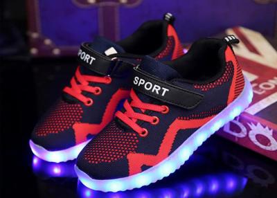 China Soft Rubber Outsole Childrens LED Shoes Sport Kids Led Light Shoes for sale