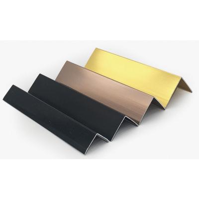 China Environmental Friendly Corner Tile Outside Corner Trim Stainless Steel Edge Profiles JRP Environmental Friendly Metal Industrial Mall L Shaped Decorative for sale