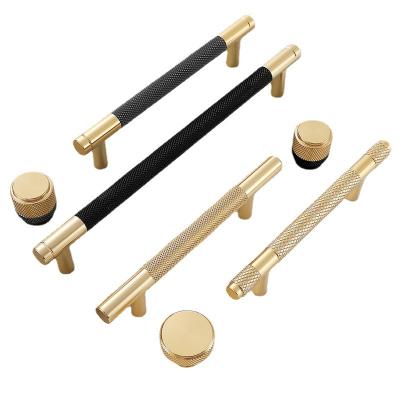 China Custom Contemporary/Modern/Minimalist Two Color Cabinet Door Gold Aluminum Alloy Handle Extended Simple Luxury Handle for sale