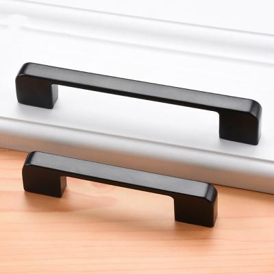 China Contemporary/Modern/Minimalist Sliding Door Handle Cabinet Handles High Quality Hardware Buffet Accessories Aluminum Black Hardware 500pcs Wholesale for sale