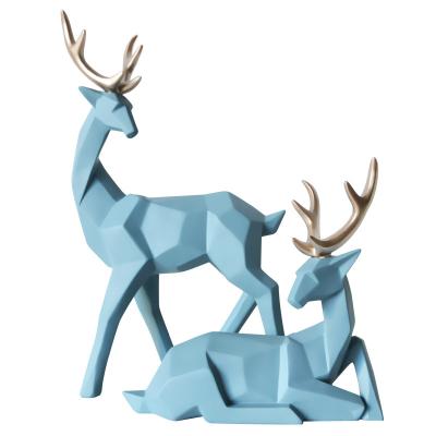 China Art Factory Wholesale Folk European Style Animal Creative Deer Resin Opens Gifts Wine Cabinet Living Room Porch Home Decoration for sale