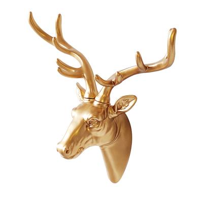 China CLASSIC Nordic Decor Great Deer Wall Hanging Decoration Hotel Club Living Room Background Restaurant Main Wall For Home for sale