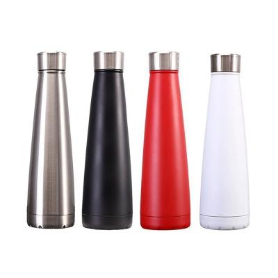 China PORTABLE Customized Cola Shaped Double Wall Stainless Steel Vacuum Flask Insulated Drink Bottle Thermos Sport Water Bottle With lid for sale