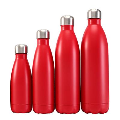 China PORTABLE Customized Cola Shaped Double Wall Stainless Steel Vacuum Flask Insulated Drink Bottle Thermos Sport Water Bottle With lid for sale