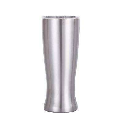 China Sustainable 20/30oz Double Wall Stainless Steel Vase Shape Vacuum Cup Thermal Beer Coffee Mug Insulated Beer Coffee Tumbler With Lid for sale