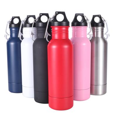 China Sustainable Customized 12oz/360ml Single Wall Stainless Steel Two Section Sport Water Bottle Beverage Bottle Beer Bottle Holder for sale