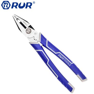 China Clamping tpr handle chrome vanadium alloy steel crv wire combination pliers hand tools pliers end of wire stripper cutting pliers for sale