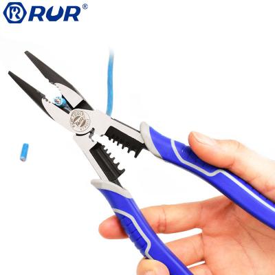 China Clamping Electrician's Pliers Cutting Wires Crimp Wire Port Winding Clamping and Cutting Multifunctional Hand Pliers for sale