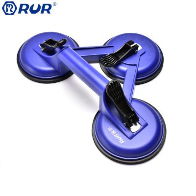 China Aluminum Alloy 3 Professional Glass Claw Clamp Pusher Convenience Puller Suction Glass Cup for sale