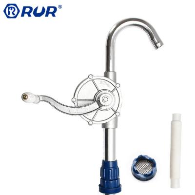 China Convenience Lightweight Aluminum Hand Rotary Barrel Pump For Diesel Fuel Oil Gasoline Lubricating Oil for sale