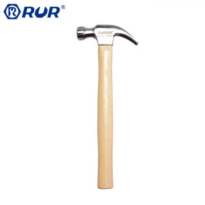 China Eco-friendly Basic Hand Tool for DIY and Woodworking Smooth Face Steel Head 250g Claw Hammer for sale