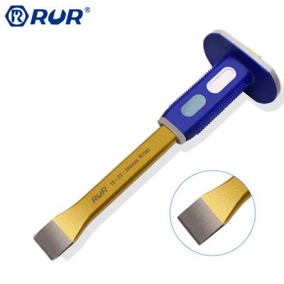 China Eco-friendly Wholesale Various Types Color Double Handle CR-V Flat Chisel Tool For Construction Sector for sale