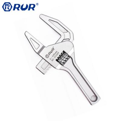 China Eco-friendly Multifunctional Short Adjustable Short Handle Ultra Wide Handle Bathroom Sanitary Wrench for sale