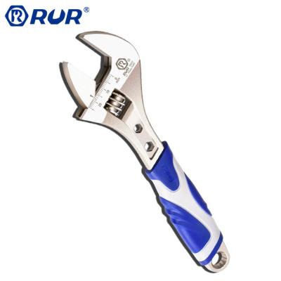 China Safety Eco - Friendly Tools Chromed Surface HRC42-45 Two Color Soft Grip Wrench Adjustable for sale