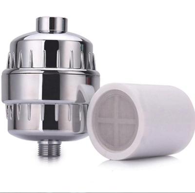 China Household 15 stage shower filter with a cartridge inside the filter and an extra spare BN-02 cartridge for sale