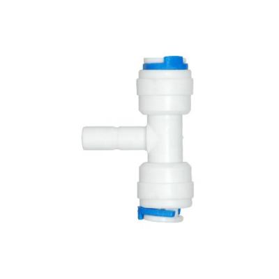 China Hose Connect Tee Adapter Hose Quick Fitting For Water Filter F024A 1/4-1/4 for sale