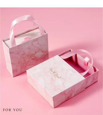 China Wholesale Price Recyclable Custom Logo Gift Paper Cardboard Sliding Match Drawer Box UV Packaging With Ribbon for sale