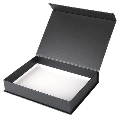 China Recyclable Luxury Folding Giftbox Classic Black Large Magnetic Presentation Gift Box for sale