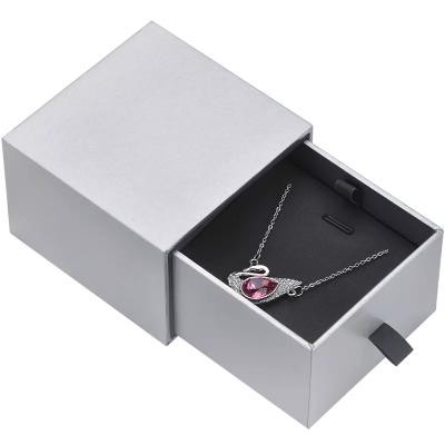 China Customized Recyclable Paper Jewelry Gift Box Gift Paper Box for earing/ring package box with custom logo for sale