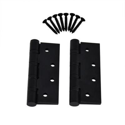 China Popular Flat Stainless Steel Entrance Matt Black Door Hinges All Market 4 Inch Ball Bearing US Finishes Available for sale