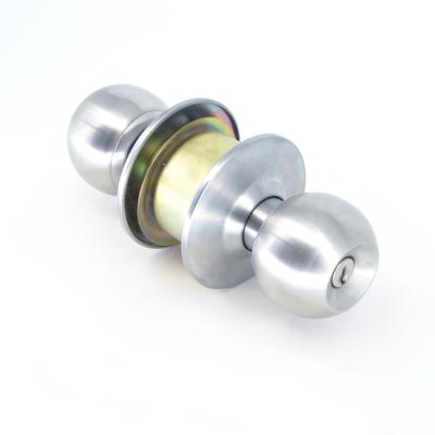 China 587 Entry Candados Stainless Steel Knob Door Lock Cylindrical Door Lock For Hotel Bedroom Bathroom Door Lockset for sale