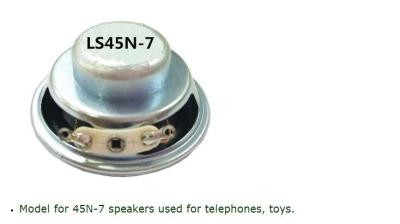 China 45mm LS45N-7 4 Ohm 3W telephone set toy  high quality.speaker .loudspeaker; reproducer; horn.loudhailer; for sale