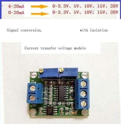 China Current to voltage conversion module signal conversion conditioning 0~5v 3.3V 10V 15V 4~20ma transmitter for sale