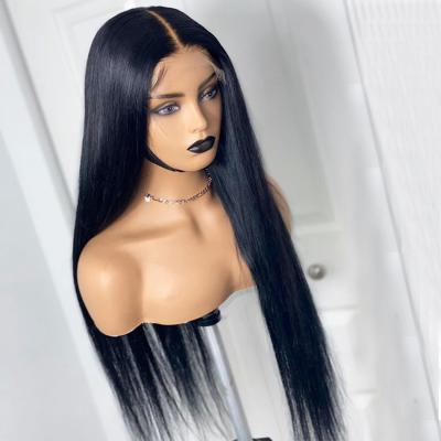 China Wholesale Free Shipping Unprocessed Brazilian Remy Human Hair Full Lace Human Hair Wigs Straight For Black Women for sale