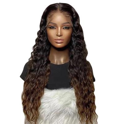 China Brazilian Virgin Hair 360 Lace Frontal Wig 150% Density Body Wave Ombre Hair 360 Full Lace Hair Wigs For Black Women for sale