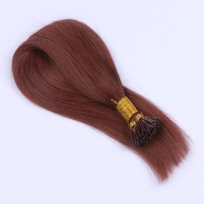 China Pre Bonded Fusion Straight Remy Human Hair Extensions 1g/Strands 100g Silky Straight Wave #30 Color Nail i Tip Keratin for sale