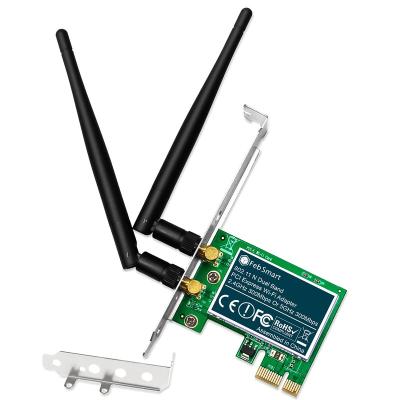 China FebSmart 2.4GHz 300Mbps or 5GHz 300Mbps Atheros Dual Band MIMO Chipset PCI Express Wi-Fi Adapter Desktop Free Shipping Radio for sale