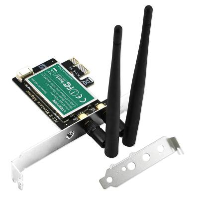 China Desktop Wi-Fi 6 PCIE 3000mbps Wireless Network Adapter WiFi BT Dual Band Card for Windows 10 64bitand Linux 5.1 for sale