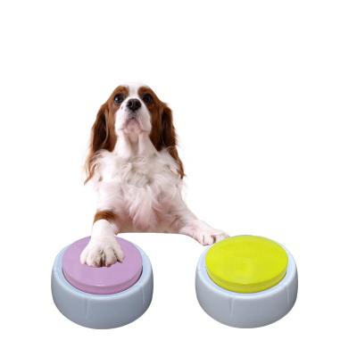 China Stored Sound Response Recordable Sound Communication Custom Sound Eating Dialog Trainer Pet Talking Buttons for sale