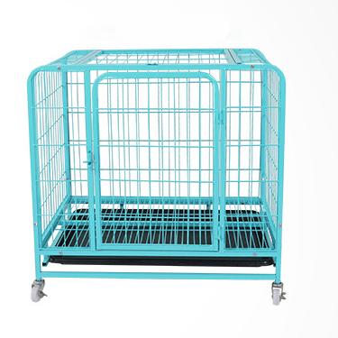 China Wholesale Heavy Duty Solid House Dog Cage Stainless Steel Dog Kennel Stored Safe Foldable Design for sale