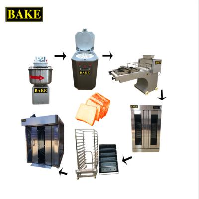 China Luxury top selling bakery bread machine / toast bread production line for sale for sale