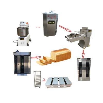 China High Efficiency Bake Bread Making Machine Full Automatic Complete Set Bread Loaf Production Line In Baking Equipment for sale