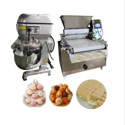 China 2019 New Style Fully Automatic Snacks Factory Sponge Cake Making Production Line Machine For Sale for sale