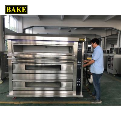 China Luxury stone deck oven with steam generatore/gas base deck oven/eclectic stone oven deck for sale