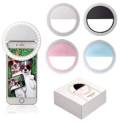 China USB Photography Live Fill Light 3 Level Shine Make Up Fill Logo Beauty Mini Led Selfie Light Customized Ring Light 125*100*35mm for sale