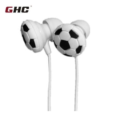 China Mobile phone/Mp3/CD player/soccer radio earphone for sport, football earbuds for promotion, football earphone for sale