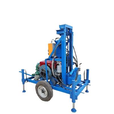 China Water drilling rig air compressor for water well drilling rig tractor mounted water well drilling rig hand water well drilling equipment for sale