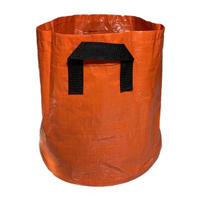 China Durable Reusable Waterproof Large Capacity Yard Leaf Container Garden Green Heavy Duty Plastic PP Garbage Bag for sale