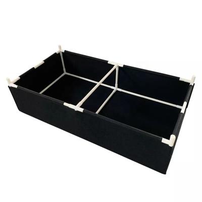 China Rectangle With Felt PVC Pipe Plant Bed Decoration Planting Bed High Quality Garden Durable Rectangular Raised Bed Felt Grow Bag for sale